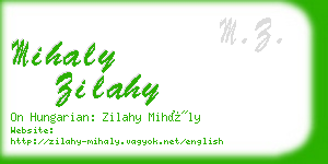 mihaly zilahy business card